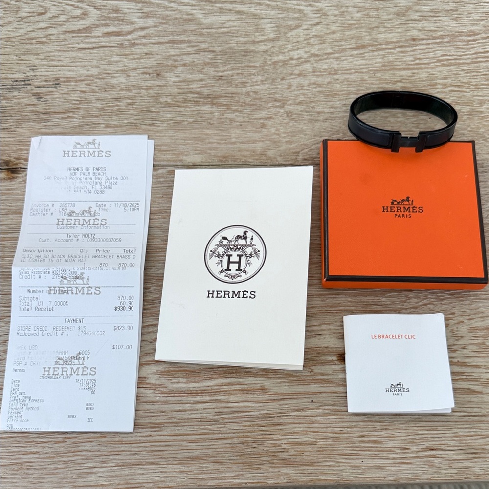 Hermes Matte Black Bracelet RARE